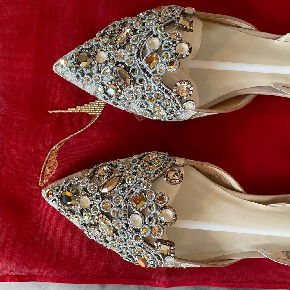 Rene Caovilla jeweled slingback